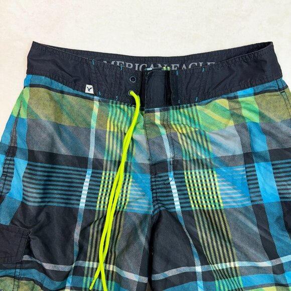 American Eagle Outfitters AEO Men's Board Shorts Swim Trunks Size M - Beachwear - Picture 2 of 14
